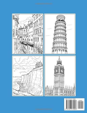 Travel Coloring Book For Inmates: 70 Coloring Pages For Adults With Beautiful Stress Relieving Designs for Relaxation, Mindfulness, Gift For Men Women In Jail And Travel Lovers - Corrections Bookstore