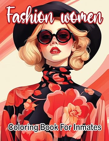 Fashion woman coloring book for inmates - Corrections Bookstore