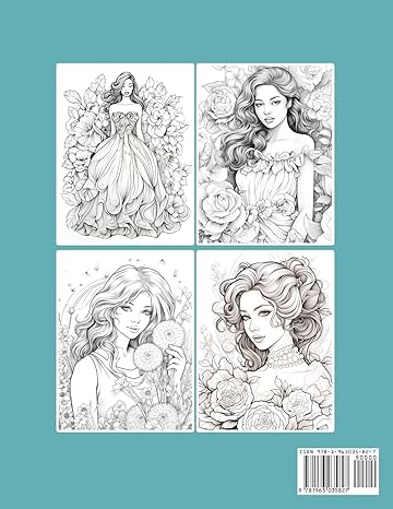 Floral woman coloring book for inmates Paperback - Corrections Bookstore