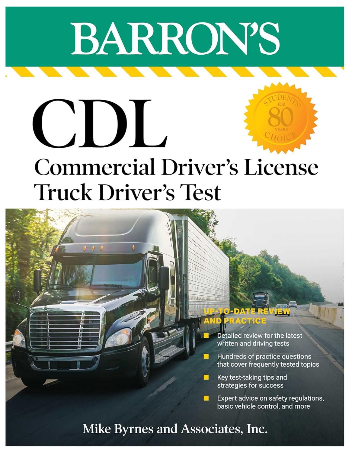 CDL Commercial Driver's License Truck Driver's Test, Fifth Edition Comprehensive Subject Review + Practice (Barron's Test Prep) (5th ed.) - Corrections Bookstore