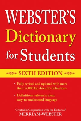 Webster's Dictionary for Students, Sixth Edition by Merriam-Webster - Corrections Bookstore