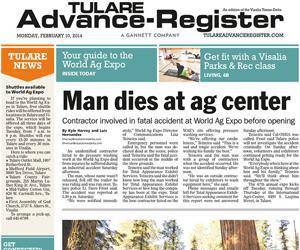 Tulare Advance-Register Mon-Sat 6 Day Delivery For 12 Weeks - Corrections Bookstore